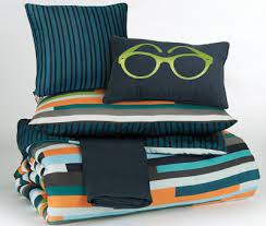 Orange & Navy Top of Bed -Twin