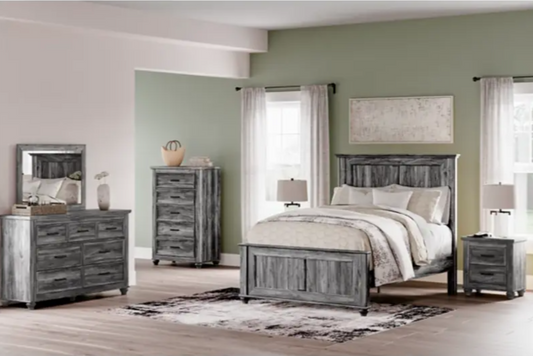 Thyven Queen Bed, Nightstand, Dresser & Mirror *Discontinued*