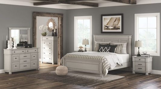Jennily Queen Headboard, Dresser & Night Stand *Discontinued*