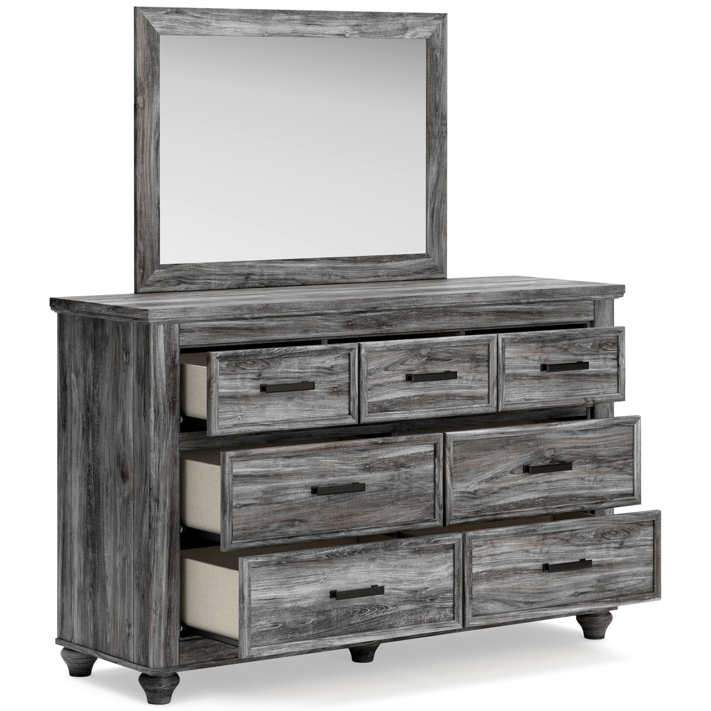 Thyven Queen Bed, Nightstand, Dresser & Mirror *Discontinued*