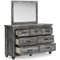 Thyven Gray Dresser & Mirror *Discontinued*