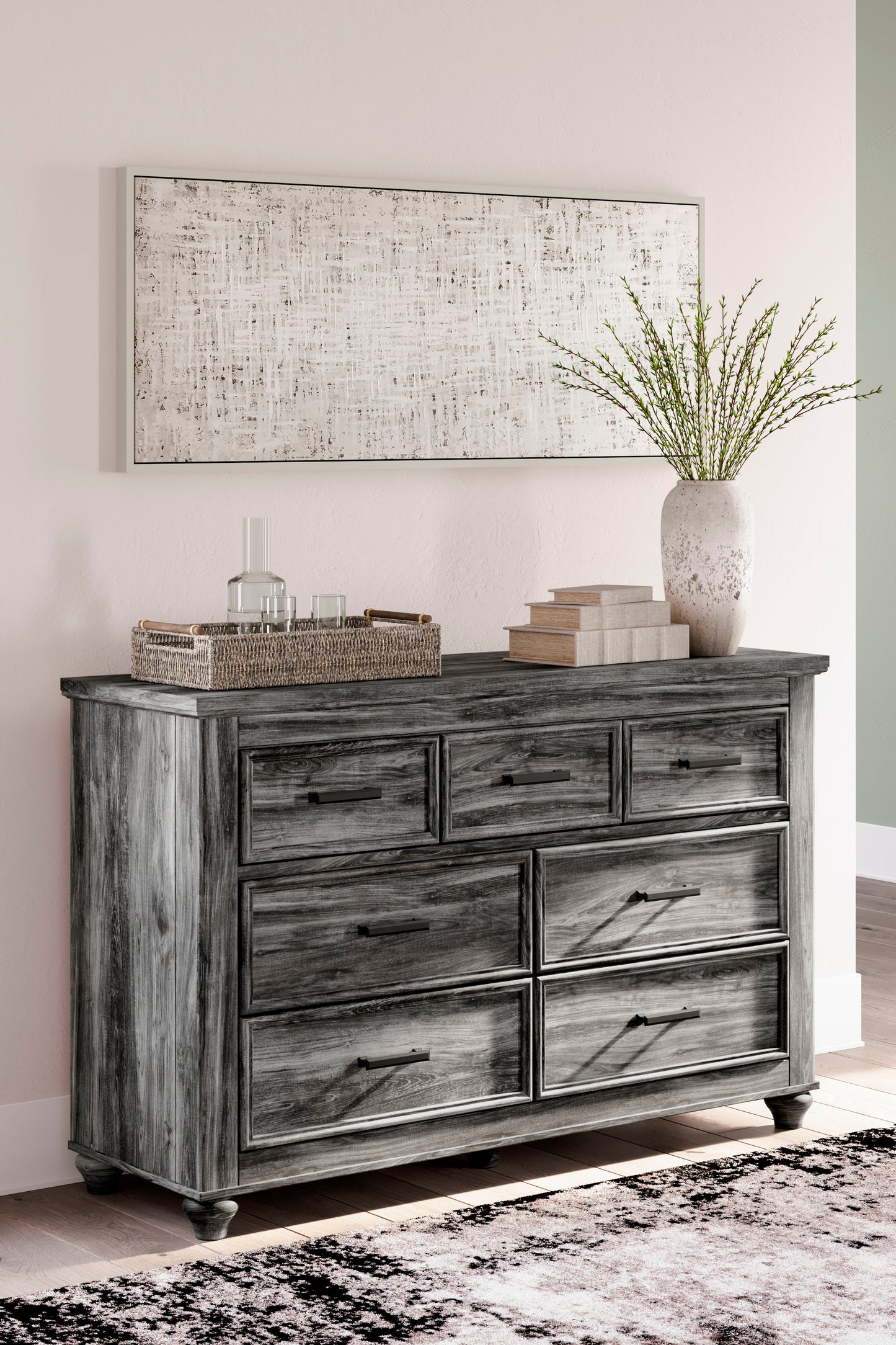 Thyven Gray Dresser & Mirror *Discontinued*