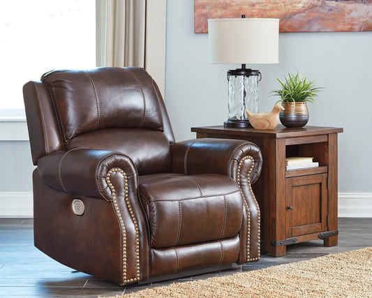 Buncrana Leather Power Recliner