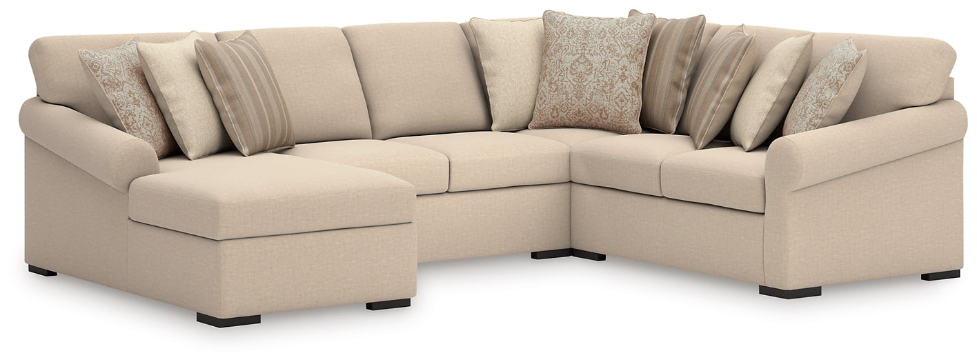 LadyMae 4-Piece Sectional with Chaise