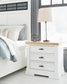 Ashbryn Queen Panel Storage Bed with Mirrored Dresser and Nightstand