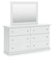 Bostwick Shoals Full Panel Bed with Mirrored Dresser, Chest and Nightstand