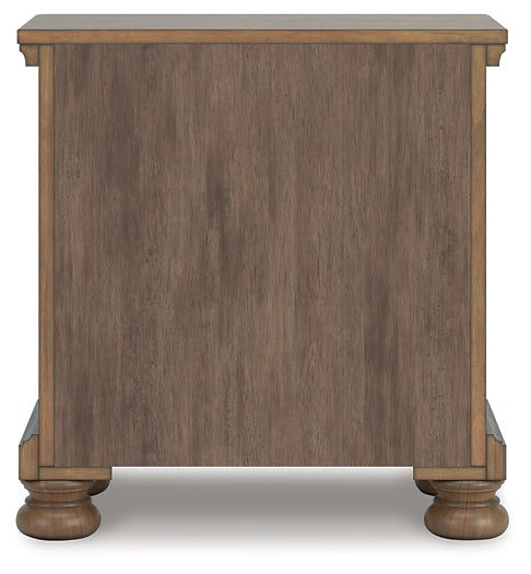 Feddinger California King Panel Bed with Mirrored Dresser and Nightstand