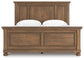 Feddinger King Panel Bed with Mirrored Dresser, Chest and Nightstand