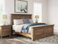 Feddinger California King Panel Bed with Mirrored Dresser