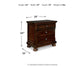 Porter Two Drawer Night Stand