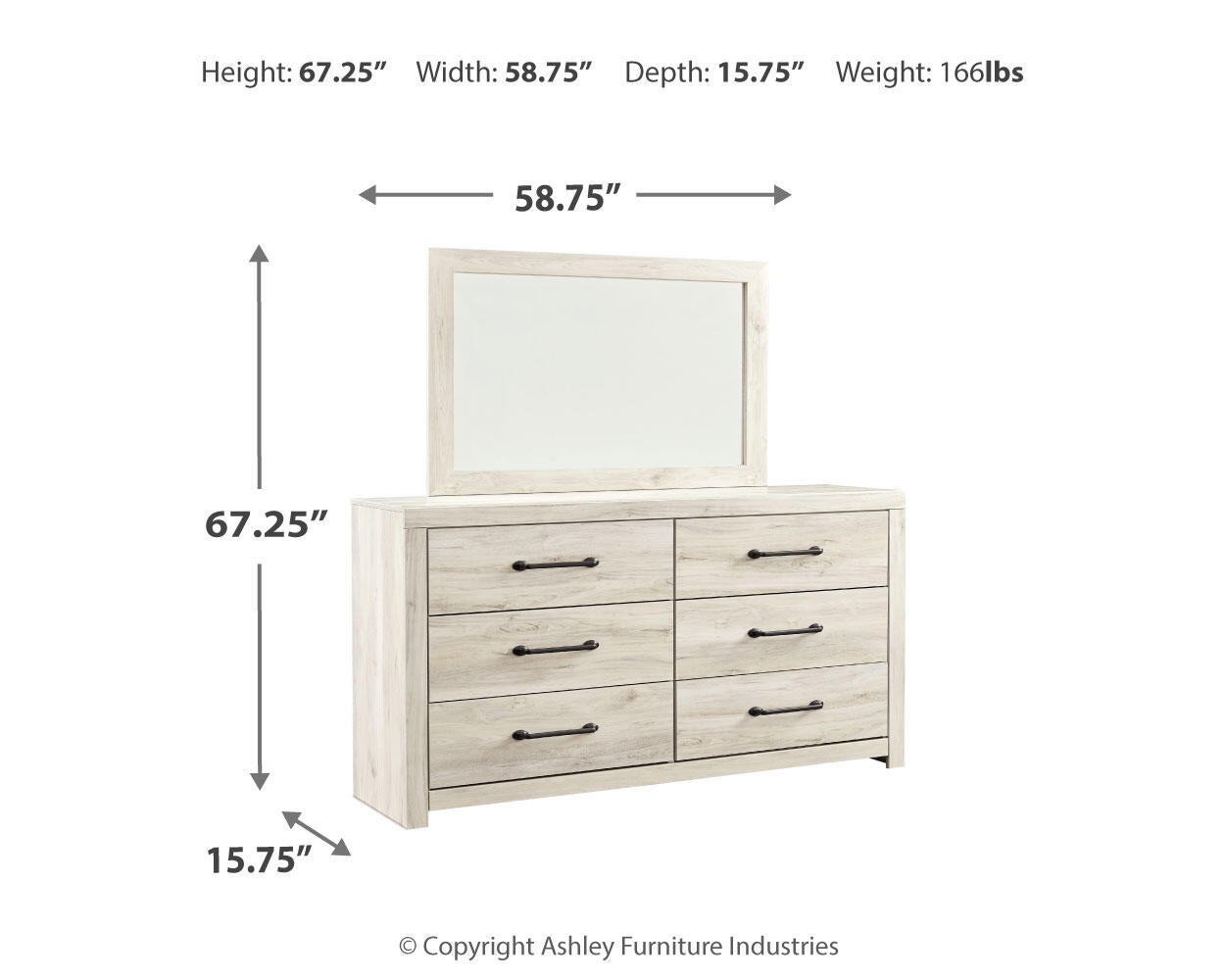 Cambeck Dresser and Mirror