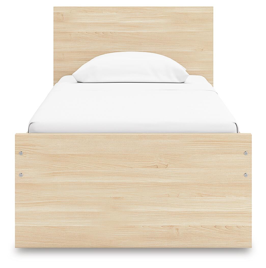 Onita Twin Panel Platform Bed with 1 Side Storage