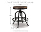 Valebeck Counter Height Dining Table and 4 Barstools