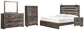Drystan King Panel Bed, Dresser, Mirror, Chest and Nightstand