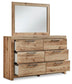 Hyanna Twin Panel Headboard, Dresser, Mirror, Chest and Nightstand