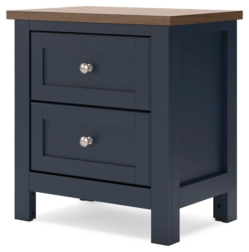 Landocken Twin Panel Headboard, Dresser, Mirror and Nightstand