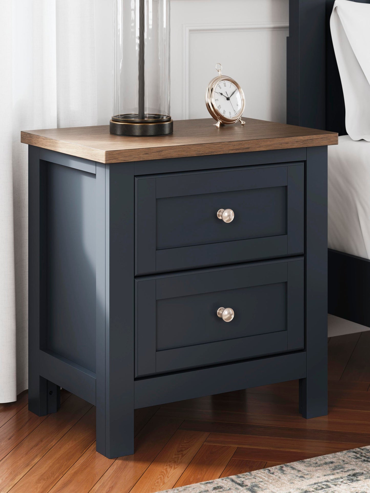 Landocken Twin Panel Bed, Dresser, Mirror and Nightstand