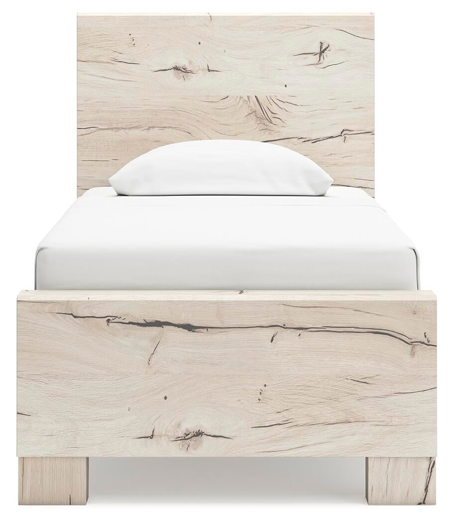 Lawroy Twin Panel Bed, Dresser and Mirror