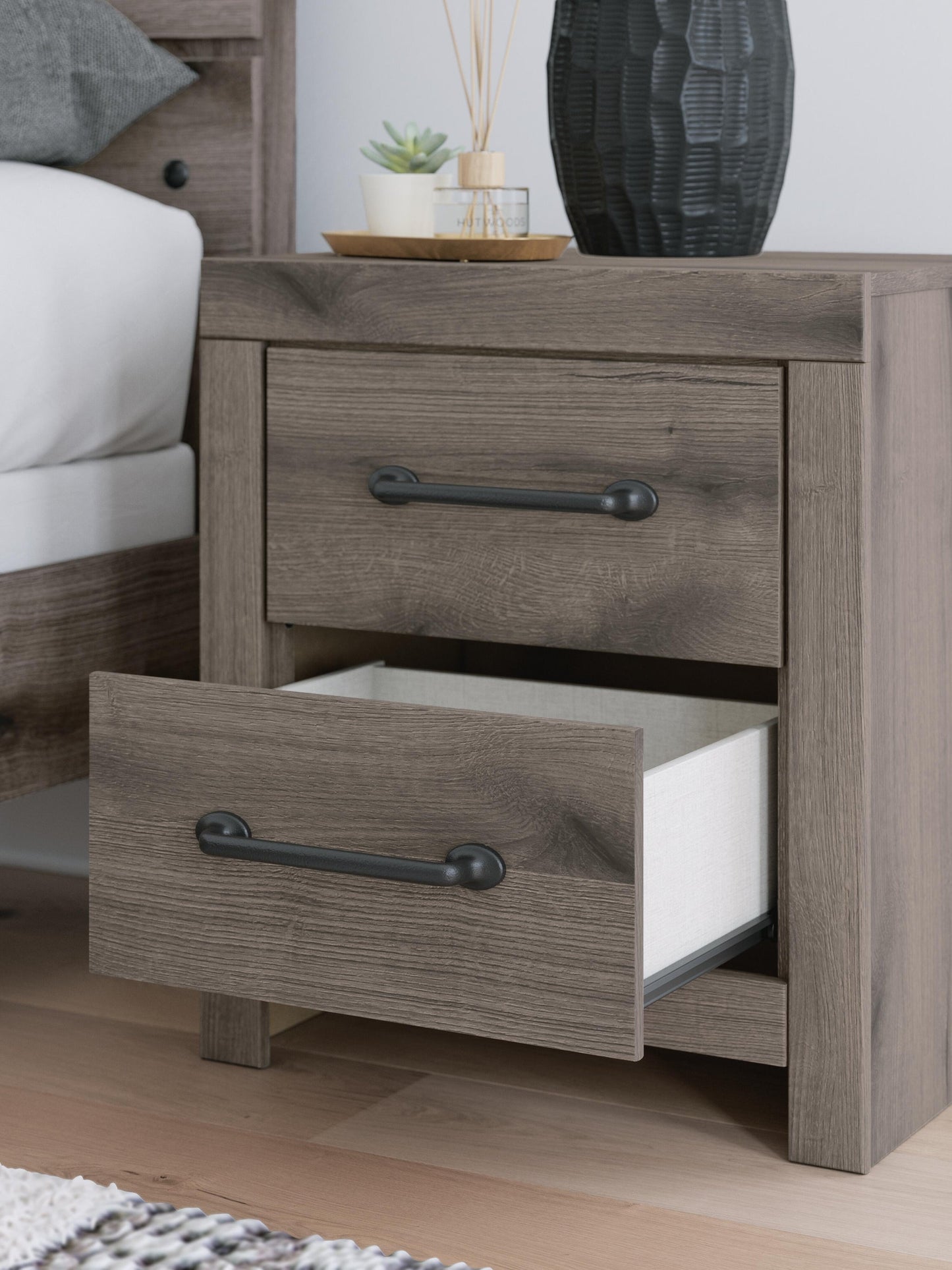 Urbanoore Full Panel Storage Bed, Dresser, Mirror, Chest and Nightstand