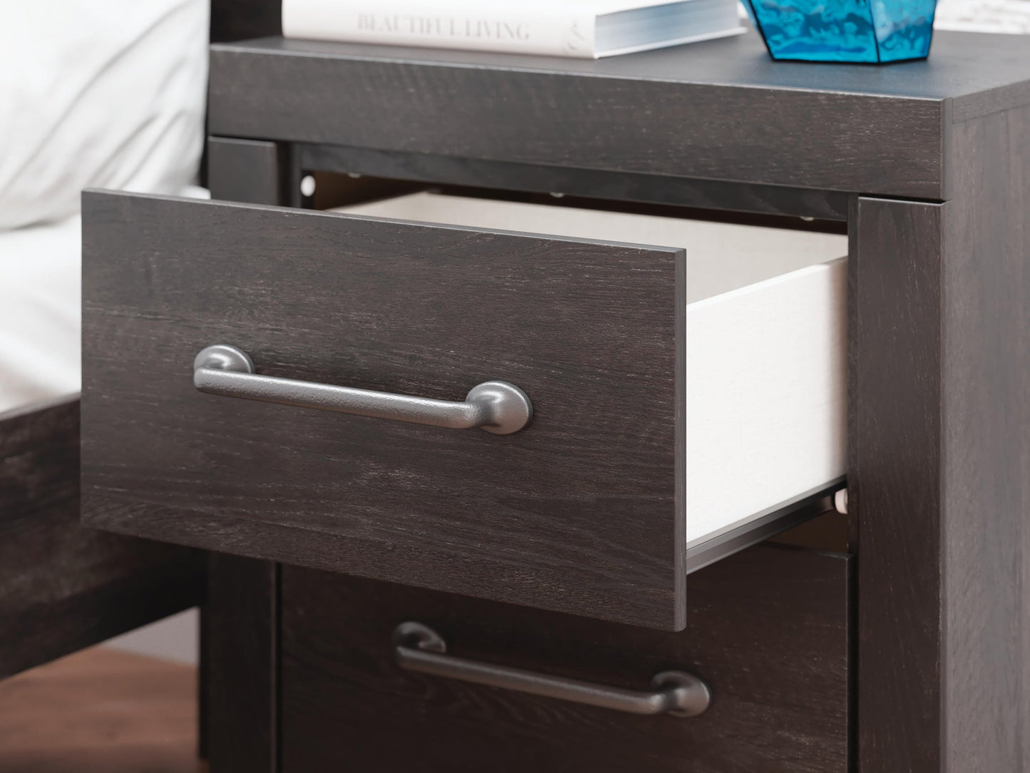 Delmorta Twin Panel Bed, Dresser, Mirror and Nightstand