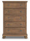 Vandenmore Queen Panel Bed with Mirrored Dresser, Chest and Nightstand