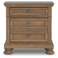 Vandenmore King Storage Sleigh Bed with Mirrored Dresser, Chest and Nightstand