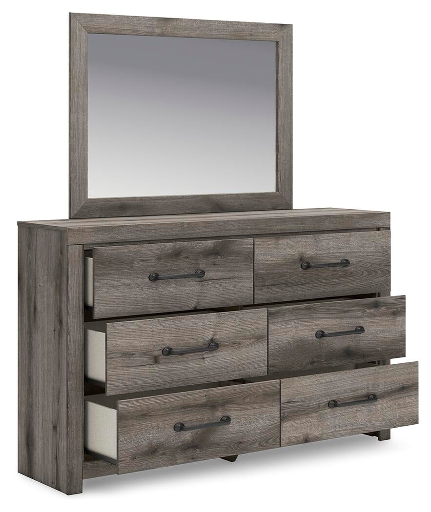 Urbanoore Full Panel Storage Bed, Dresser and Mirror