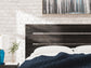Delmorta King Panel Bed, Dresser and Mirror