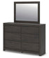 Parlayon King Panel Bed, Dresser and Mirror