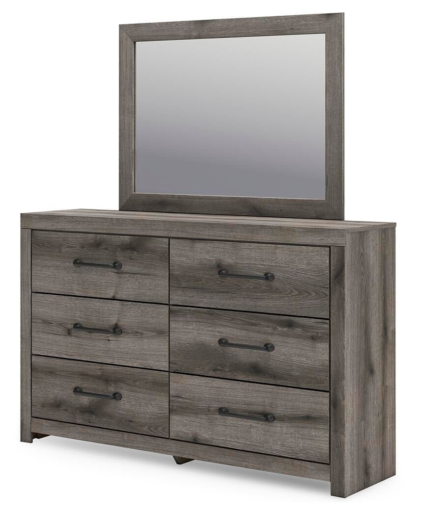 Urbanoore King Panel Bed, Dresser, Mirror, Chest and Nightstand