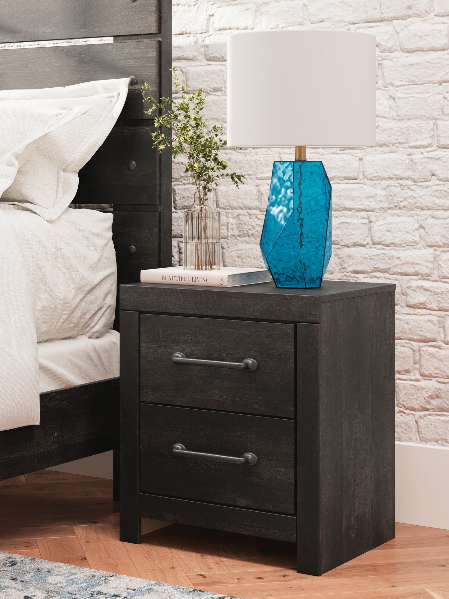 Delmorta Twin Panel Bed with Storage, Dresser, Mirror and Nightstand