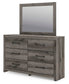 Urbanoore Twin Panel Bed with Storage, Dresser and Mirror