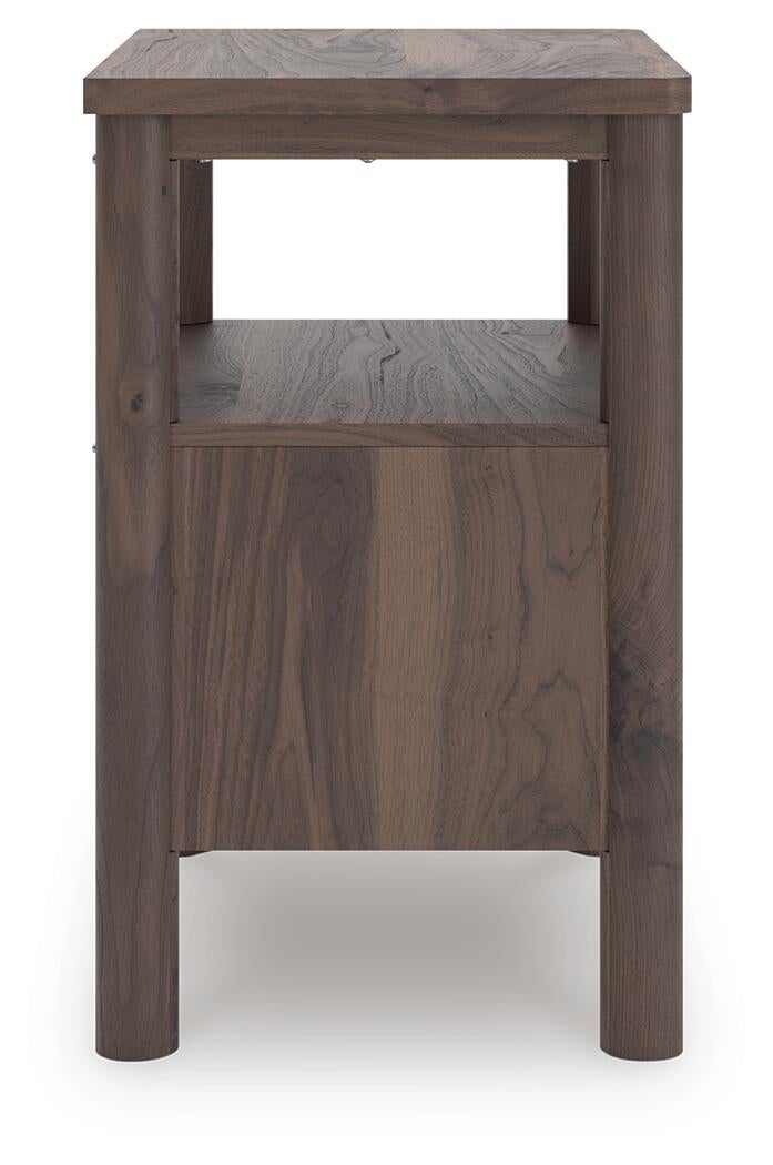 Pamytta Full Upholstered Panel Platform Bed, Dresser, Mirror, Chest and Nightstand