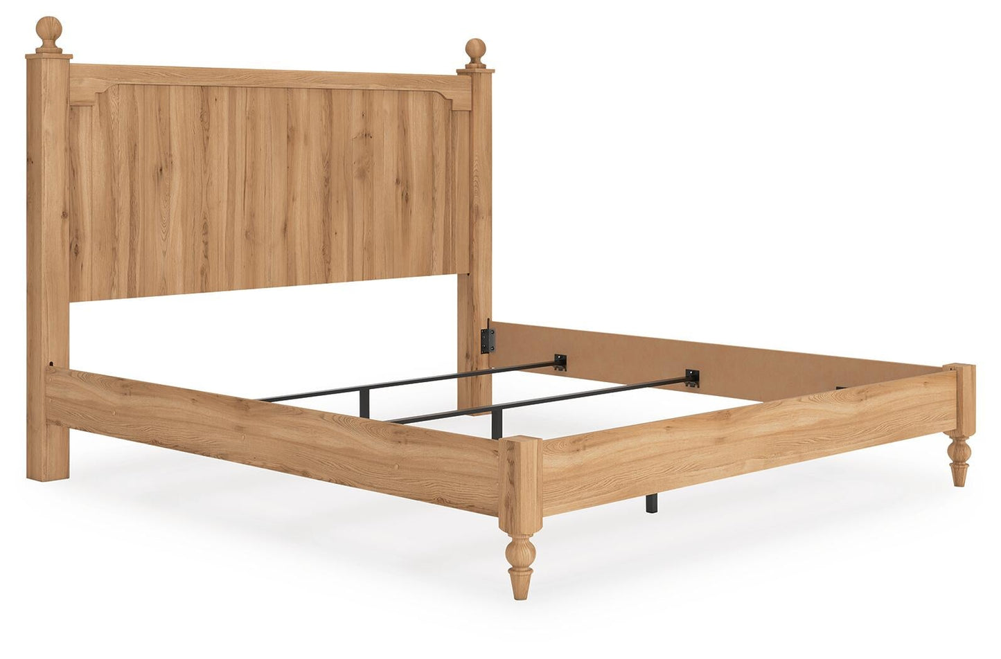 Aleaport King Panel Bed with Mirrored Dresser