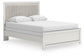 Zuraleus Queen Upholstered Panel Bed, Dresser, Mirror, Chest and Nightstand