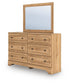 Galletyn Twin Panel Bed with Mirrored Dresser and Nightstand
