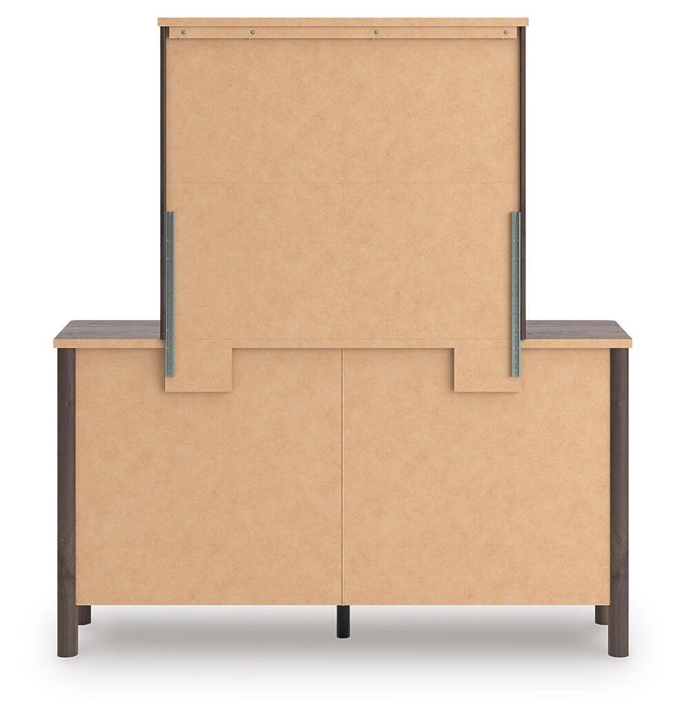 Pamytta Full Panel Platform Bed, Dresser, Mirror and Nightstand