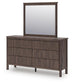 Pamytta Full Panel Platform Bed, Dresser, Mirror and Nightstand
