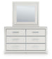 Zuraleus Queen Upholstered Panel Platform Storage Bed, Dresser, Mirror, Chest and Nightstand