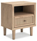 Cielden Queen Upholstered Bed with Roll Slats, Dresser, Mirror, Chest and Nightstand
