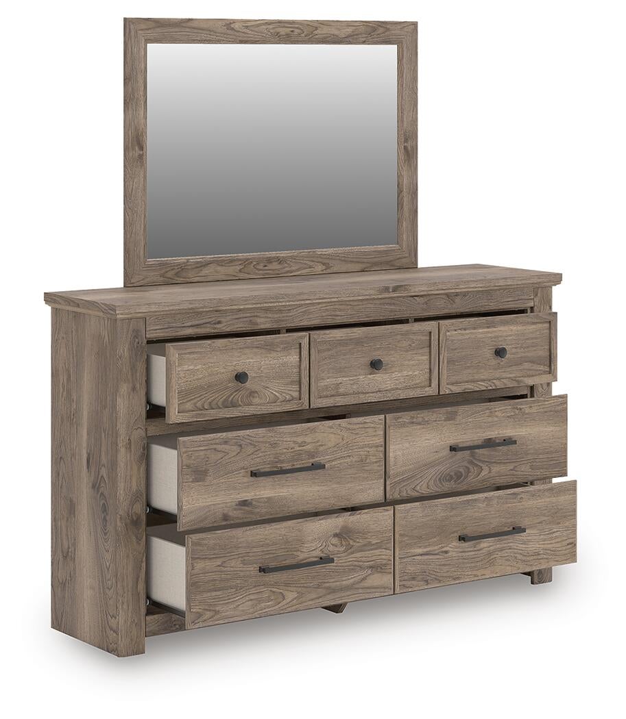 Keithland King Poster Bed, Dresser, Mirror and Nightstand