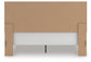Rusticott King Panel Bed with Mirrored Dresser