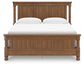 Chadworth King Poster Bed with Mirrored Dresser