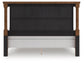 Chadworth California King Poster Bed with Mirrored Dresser and Nightstand