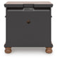 Chadworth California King Poster Bed with Mirrored Dresser and Nightstand