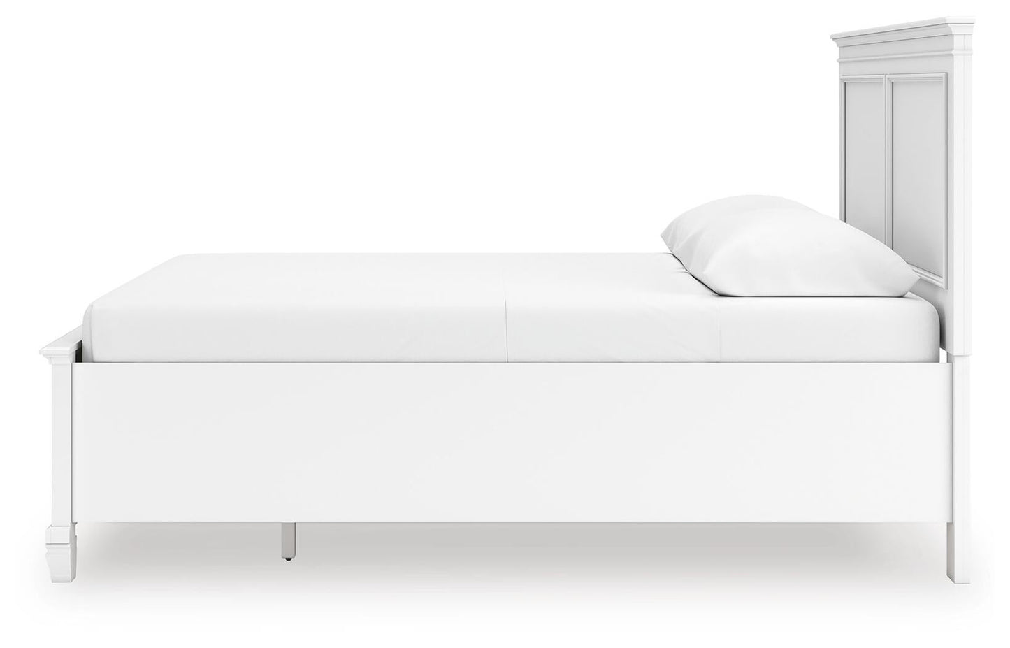 Fortman Queen Panel Storage Bed with Mirrored Dresser