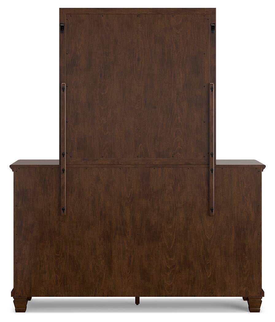 Danabrin Queen Panel Storage Bed, Dresser, Mirror and Nightstand