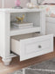 Maylilly Twin Upholstered Panel Bed, Dresser, Mirror and Nightstand